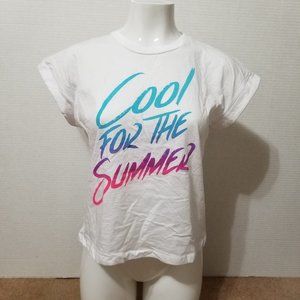 Demi Lovato shirt Small Cool For The Summer lyric graphic band merch cropped